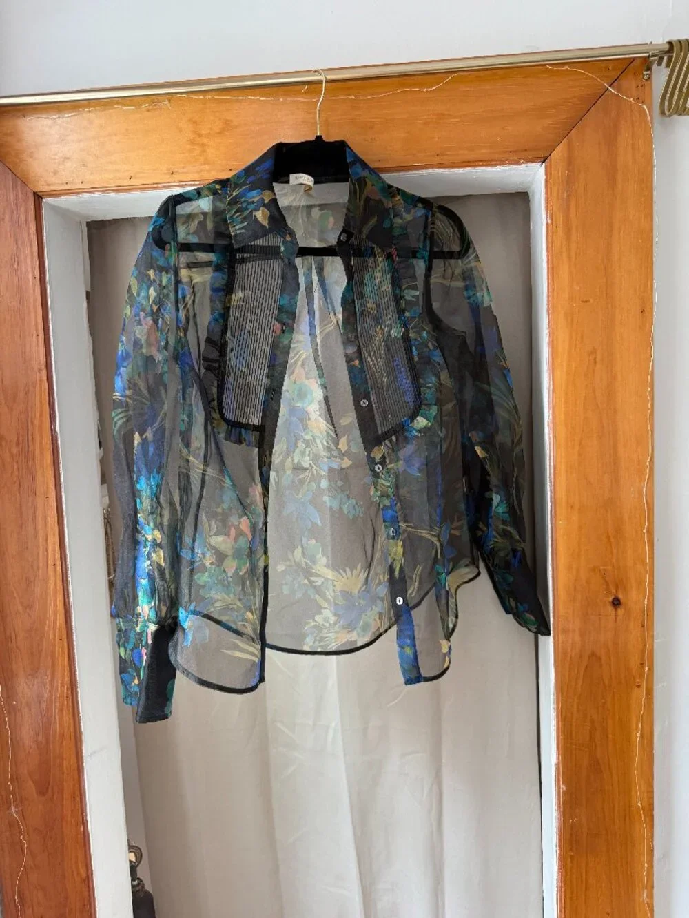 Ramy Brook Sheer Button Down